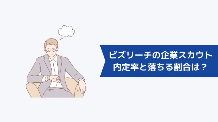 ビズリーチの企業スカウトの内定率と落ちる割合は?